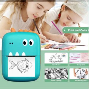 200DPI Mini Pocket Printer, Compact and Lightweight Design, Connection, Inkless Printing, iOS and Compatible