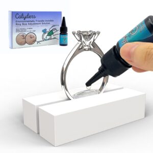 ring size adjuster - calyders invisible solution with uv resin, ring fixators & uv led lamp for loose rings, fits any ring size, easy to apply & remove