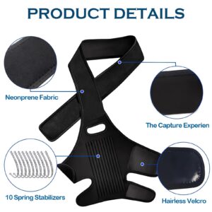 JOMMIE CHEN Dog Knee Brace for Torn ACL, Hind Leg Support Better Recovery with Dog Leg Adjustable Dog Acl Brace (Large)