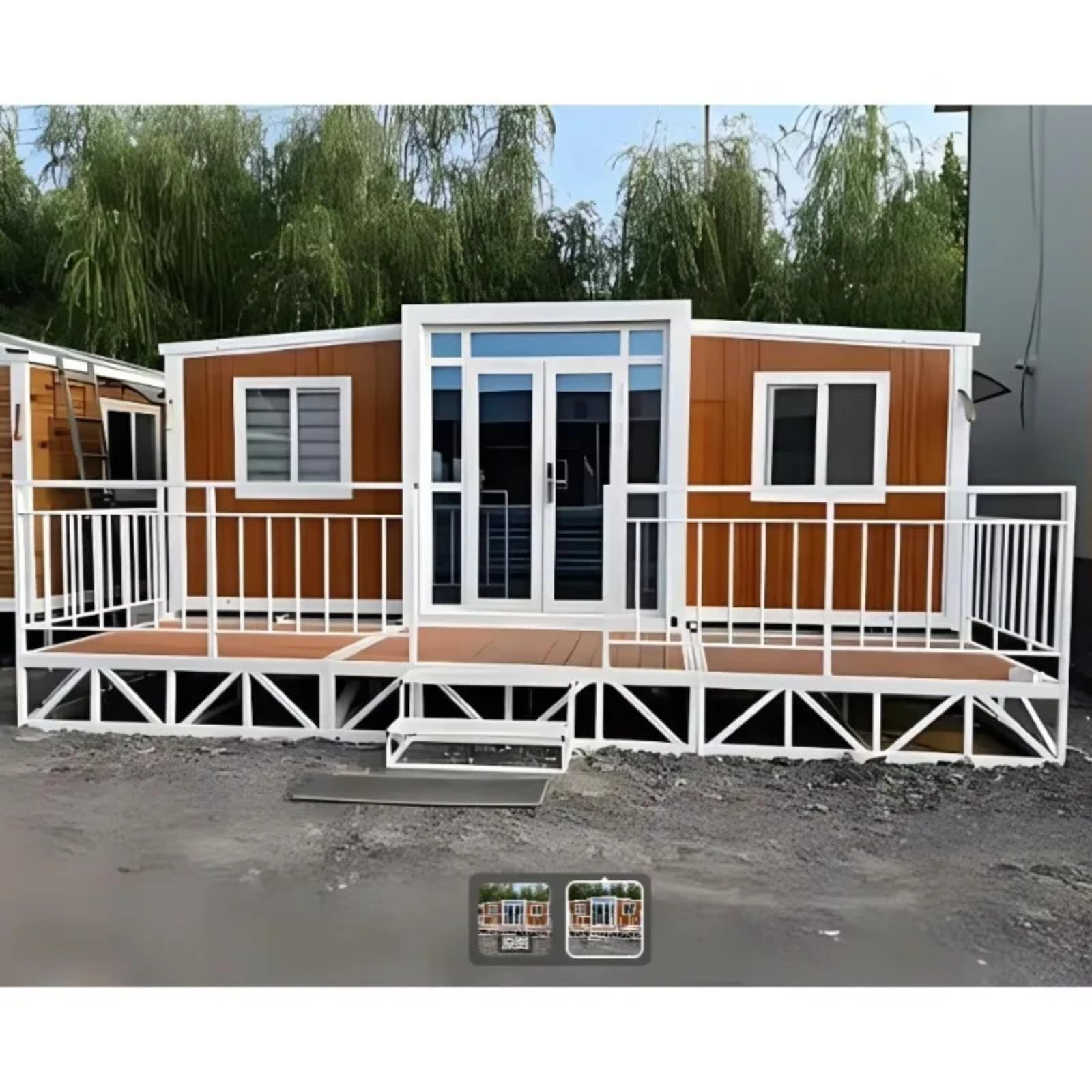 Folding Prefabricated House Expandable Bedroom Villa Outdoor Use Prefab