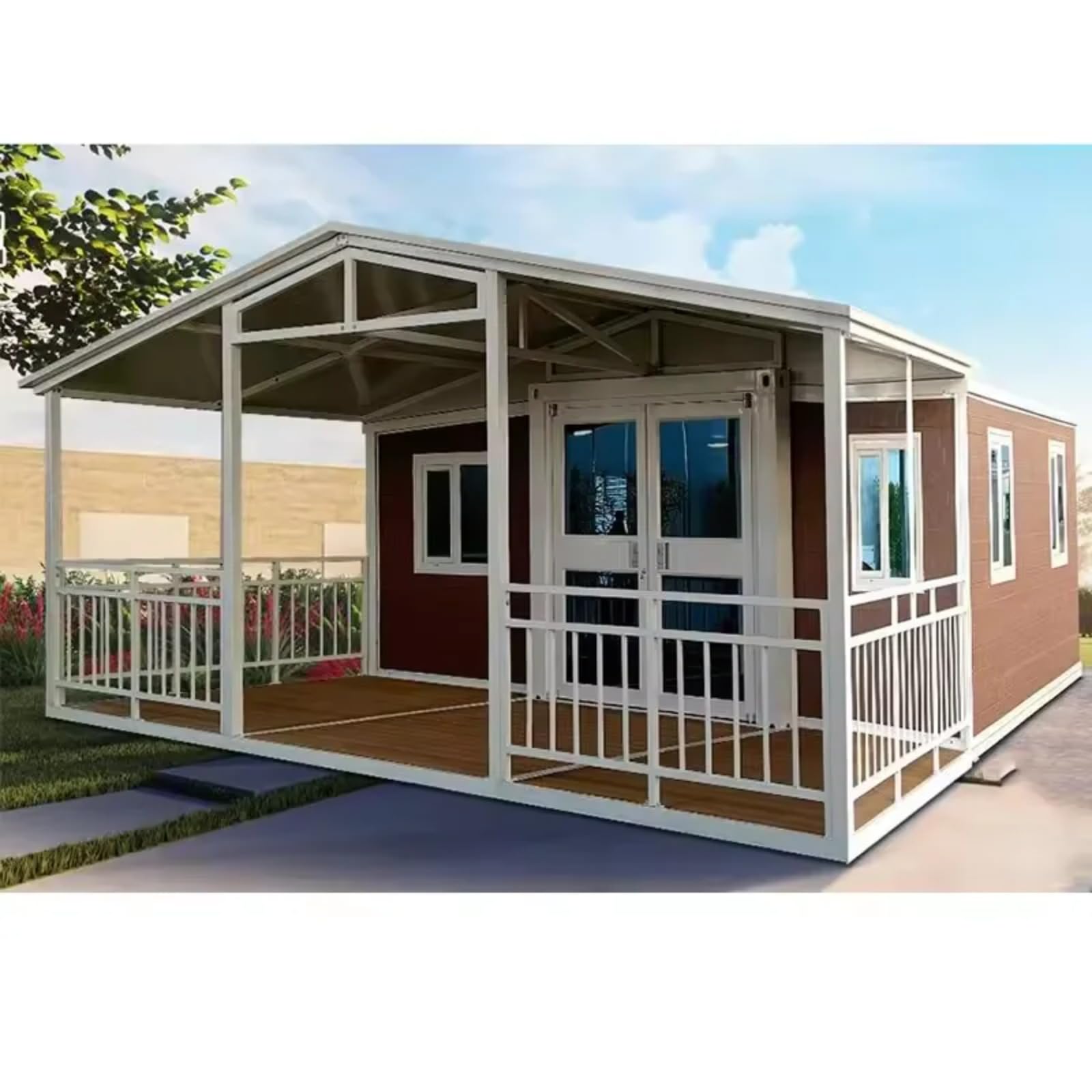 Expandable Tiny Pack Prefabricated Casas Modulares Contenedores Module House 20ft 40ft Luxury Villa