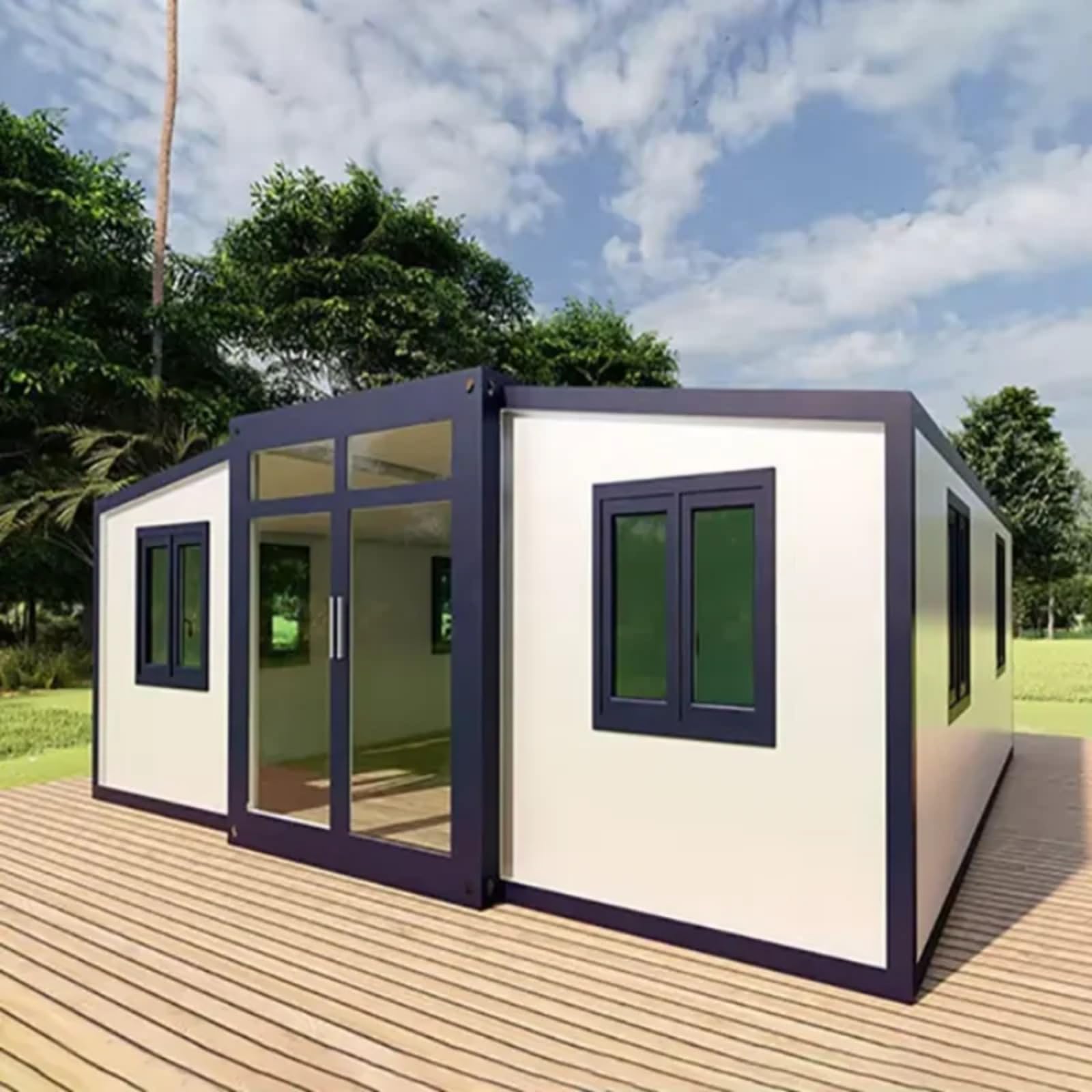 Customized Container Homes Prefabricated Luxury Living Room Expandable Container House Prefab Houses