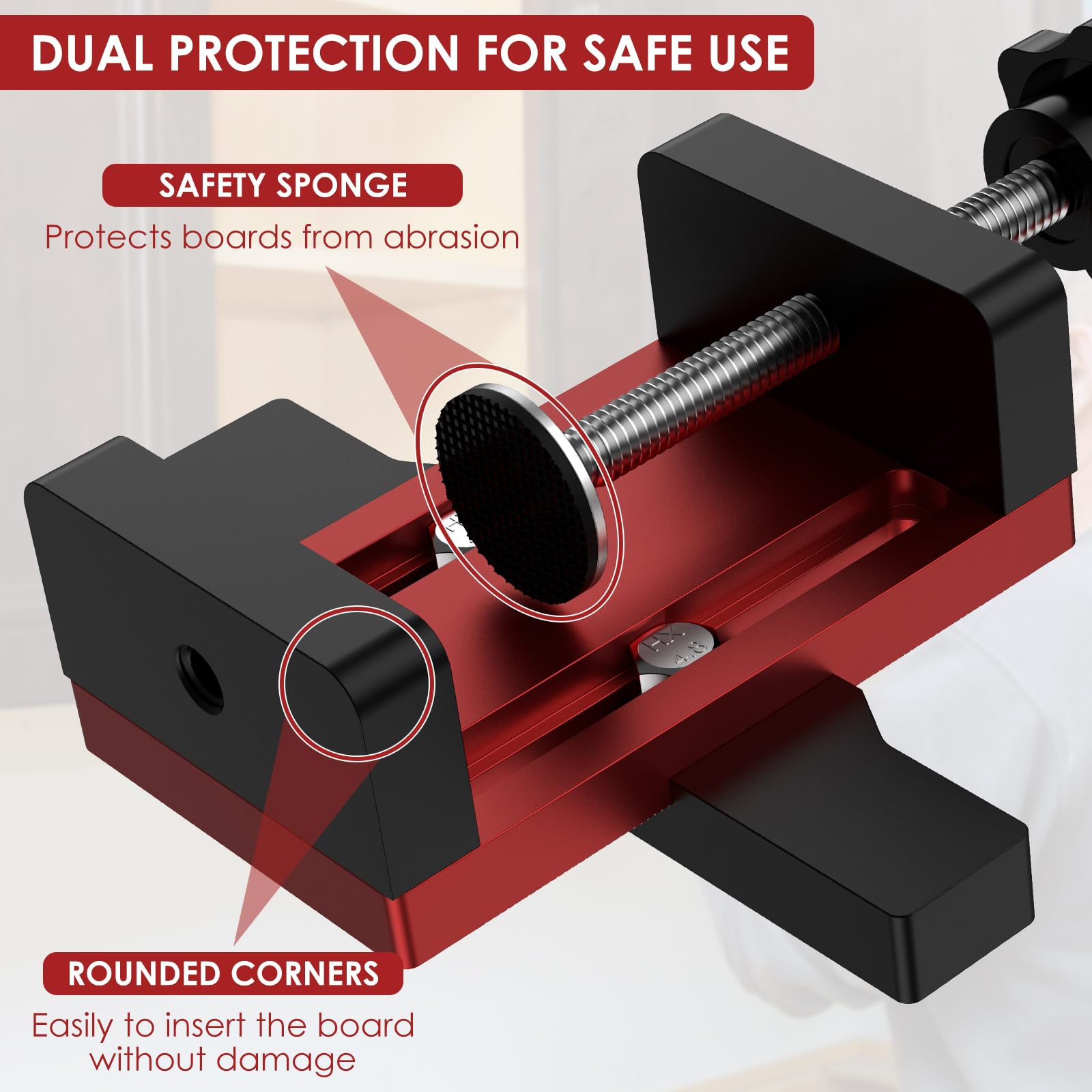 XULRKOS Cabinet Door Installation Positioner, Aluminum Alloy Cabinet Hardware Jig, Adjustable Length Cabinet Installation Tool, Punch Locator Precise Woodworking Drill Guide for Cabinet Installation