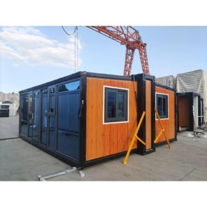 Tiny Expandable Prefab House with 1 Bathroom, 3 Rooms & 1 Kitchen - Foldable Container Home, Portable Tiny House