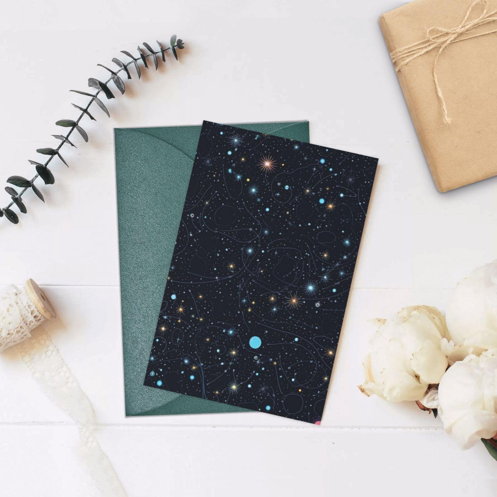 Greeting Cards with Envelopes Half-Fold Blank Cards Constellation Star Clusters Galaxies Greeting Cards Thank You Cards Happy Birthday Cards Note Cards for Graduation Holiday Wedding Invitations 4 x 6 inch