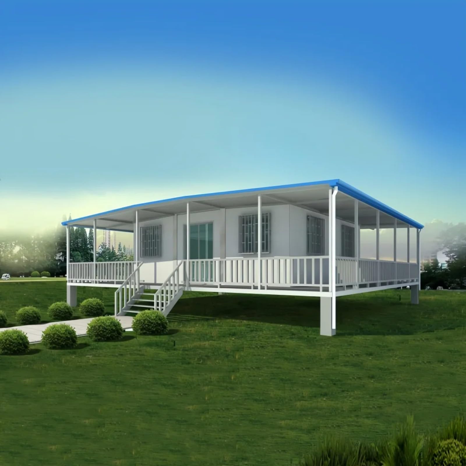 40Ft 20 Ft Luxury Modern Prefabricated Container House Prefab Mobile Tiny Modular Homes Houses with Terrace