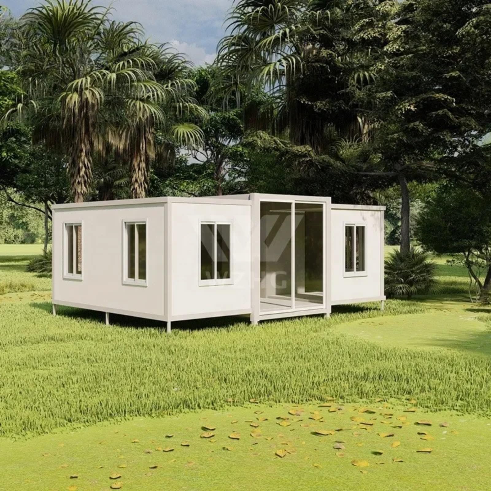 Expandable Container House Solar Prefabricated 20ft Office Folding Container House