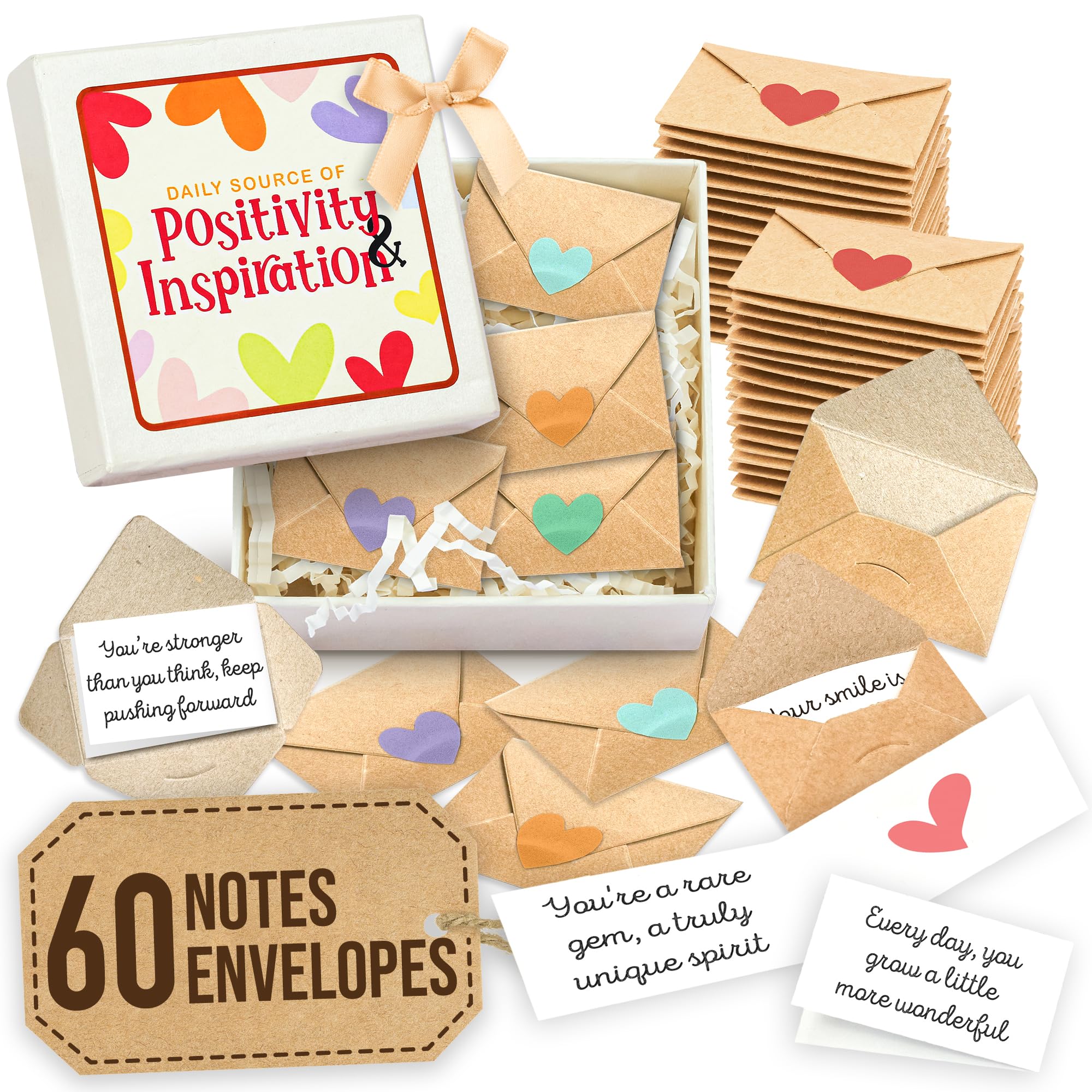 STOFINITY Positive Affirmation Cards for Women - Daily Inspirational Cards With Envelopes, Mini Encouragement Cards, Motivational Cards For Women, Appreciation Cards For Students,Lunch Positive Notes