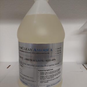 Sodium Laureth Sulfate - Sodium Lauryl Ether Sulfate - SLES 60% - UniClean America - Made in USA - Size: 64 fl oz