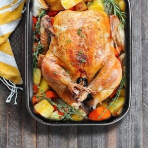 Roasting Pan with Rack, 16 x 11 Inch Rectangular Roasting Pan, 20lb Turkey Roaster Pot, Large Oven Roaster Tray for Baking Turkey by JY COOKMENT