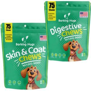 barking hugs digestive chews and skin & coat chews