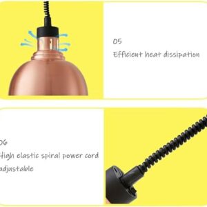 Food Heating Lamps, Hanging Food Heating Lamps, Food Heating Lamps with Telescopic Hoses, High-Power Commercial Kitchen Equipment for Hotels, Household Items