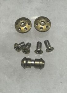 gold bronze stainless steel torx screws & thumb stud for kizer drop bear knife