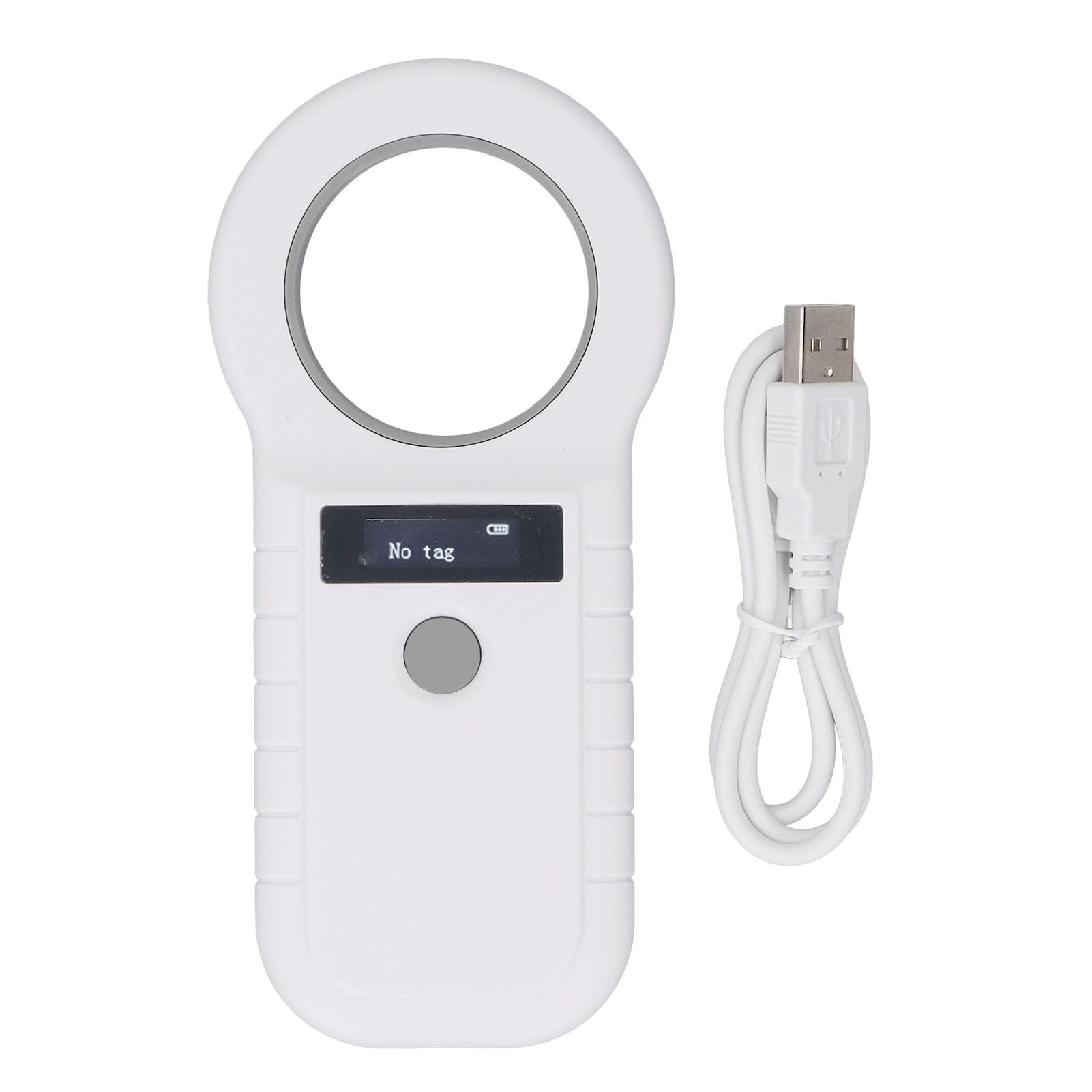 New Upgrade Pet Microchip Scanner, 134.2kHz High Accuracy Rechargeable Animal Handheld RFID Reader, Portable Pet Microchip Kit for Dogs ID Tag FDX B (ISO11784 11785)