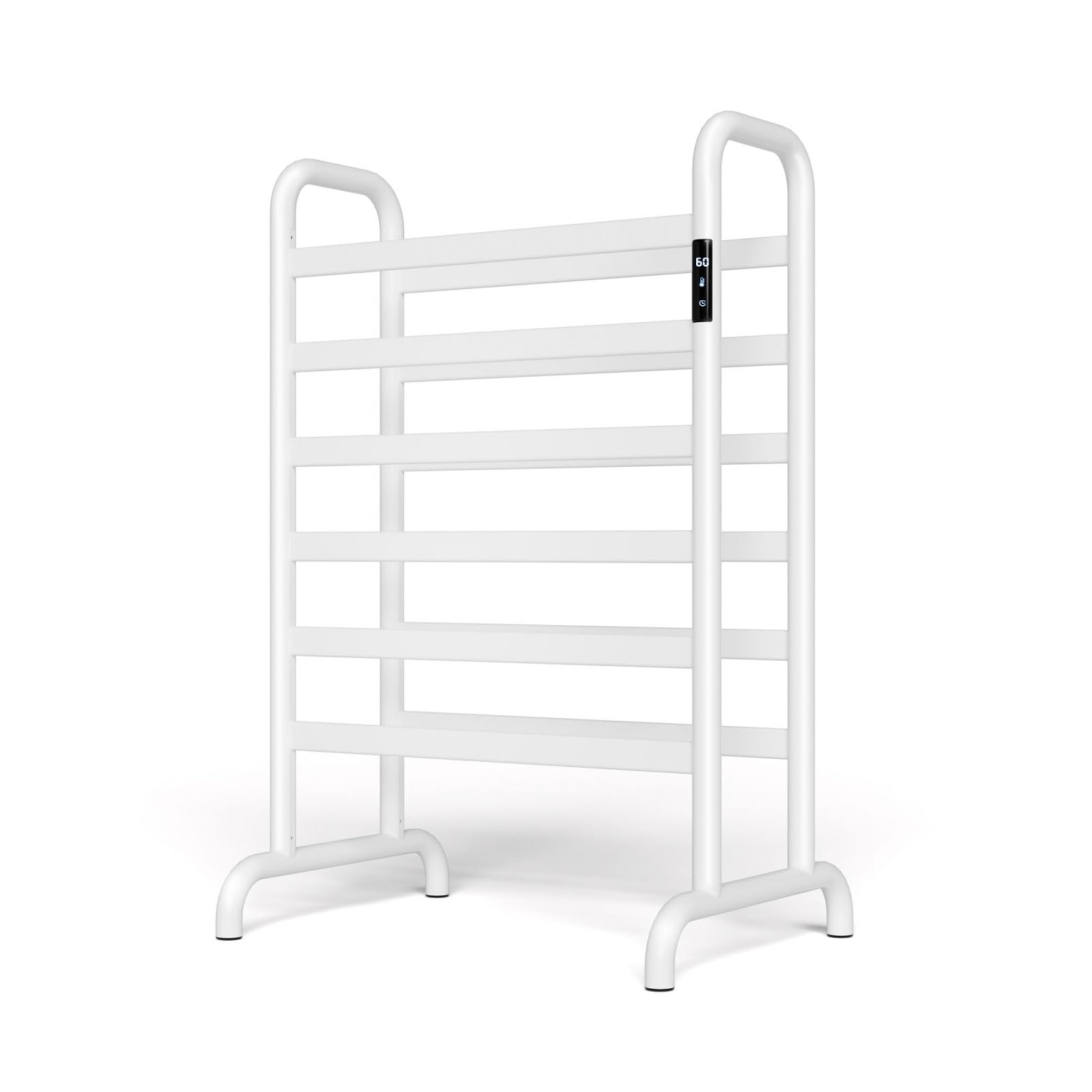 XIHAADOY Towel Dryer for Bathroom, Electric Towel Warmer, Towel Warmer Rack for Bathroom, Heated Towel Rack Freestanding, White,Two Layers