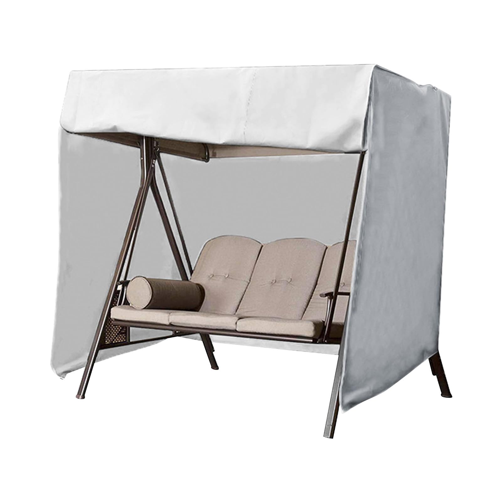 Outdoor Swing Cover 2 Triple Seater Garden Swing Cover Waterproof Patio Swing Canopy Cover UV Resistant All Weather Protection Garden Furniture Swing Chair Protector Cover