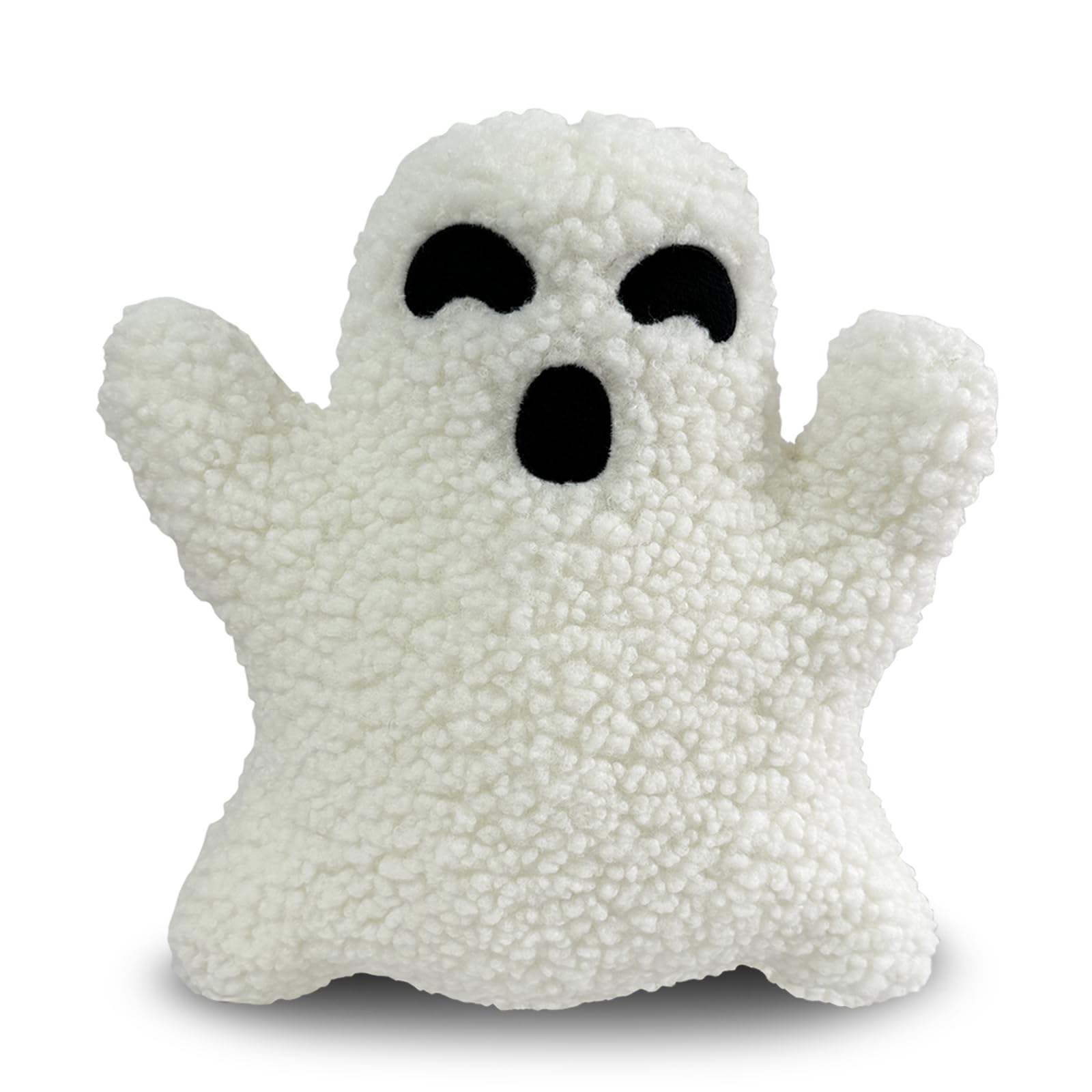 YUNRANZI Ghost Pillow Plush, 12 inch Cute Ghost Halloween Christmas Party Throw Pillows, Stuffed Ghost Shaped Decorative Spooky Pillows Outdoor Home Cushion Decorations (Ghost)