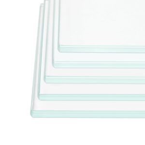 5pcs tempered rectangle glass floating shelves for wall-3/16 thick -pencil polished float glass shelf panels (12 * 12)