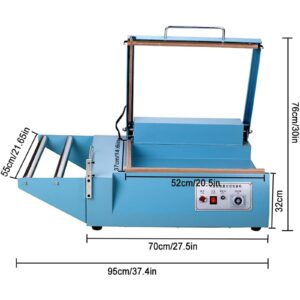 Hlixzoy Dynamic L-Type Sealing and Cutting Machine, PVC Tubular Heat Shrink Film Sealing and Cutting Machine, Pe Film Sealing and Cutting Machine, Suitable for Home Retail Industry Sealing