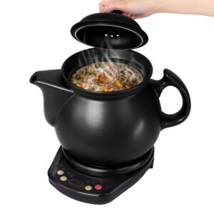 electric chinese medicine cooking pot, 4.2qt multifunctional cooker home ceramic pot for herbal tea, soup, stew, porridge, electric herbal cooking pot