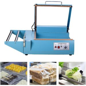 Hlixzoy Dynamic L-Type Sealing and Cutting Machine, PVC Tubular Heat Shrink Film Sealing and Cutting Machine, Pe Film Sealing and Cutting Machine, Suitable for Home Retail Industry Sealing