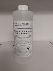 hydrochloric acid 35% i muriatic acid 35% concentrrate i hcl i for all acid cleaning rust & scal removing i swimming pool ph reducer - made in usa - size: 16 fl lz