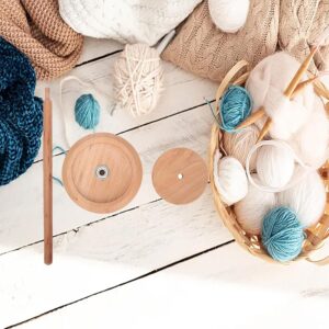 Wooden Yarn Holder for Crocheting,Bearing Twirling Mechanism Yarn Ball Holder Knitting Ball Stand Crochet Yarn Holder Portable Yarn Holder, Gifts for Knitter