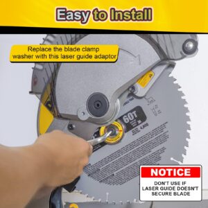 Miter Saw Laser Guide, Miter Saw Laser Attachment for Miter and Portable Saw