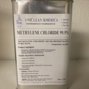 Methylene Chloride 99.9% Purity - Dichloromethane - Made in USA - 1 Liter / 34 fl oz