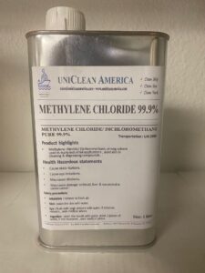 methylene chloride 99.9% purity - dichloromethane - made in usa - 2 liter / 67 fl oz