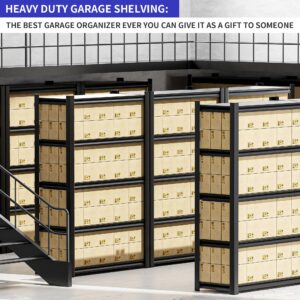 Garage Shelving,Thickened 72"*35.4"*15.7"Garage Storage Shelves Heavy Duty Shelving Units and Storage,Adjustable 5 Tier Metal Shelving Storage for Garage Rack Shelf Industrial Shelving for Basement