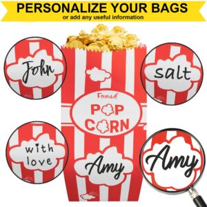 Concession Popcorn Scoop + 10 oz Salt Pepper Dredge Shaker + [100-pcs] 1 oz Red Popcorn Bags (Carnival Theme, Customizable) Bundle