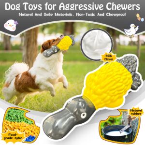 Jeefome Dog Chew Toys: Squeaky Dog Toys- Dog Toys for Medium Dogs to Keep Them Busy (Grey)