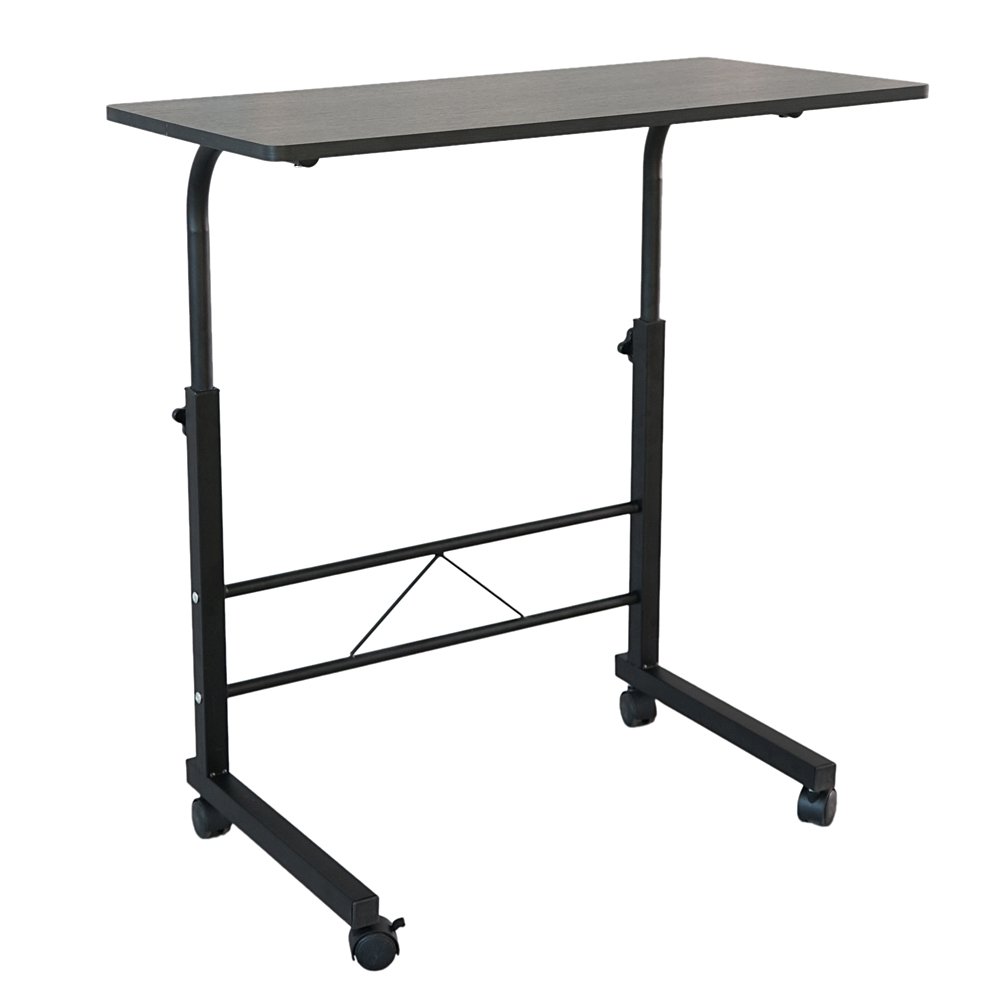 Height Adjustable Computer Desk for Home Office - Standing Table On Wheels - Stylish and Efficient Workspace