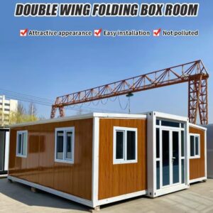 Expandable Prefab House Tiny Homes to Live in for Adults Mini Foldable Container House Mobile Home Modular Homes Mini Live Houses - 2 Floors