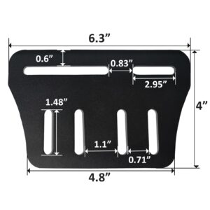 Lisierow 2PCS Heavy Duty Bed Frame Brackets for Headboard and Footboard, Modi-Plate Bed Frame Adapter/Connector for Bed Frame Modification