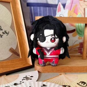 QAHEART 2pcs Xie Lian Soft Figure Hua Cheng Figure Throw Pillow 10cm Mini Anime Hug Pillow Schoolbag Wallet Pendant Charm Home Sofa Decoration