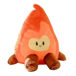 gjlzfwbx simulation campfire plush pillow, bonfire stuffed plushie toys fake fire firewood plush pillow for outdoor camping room decor