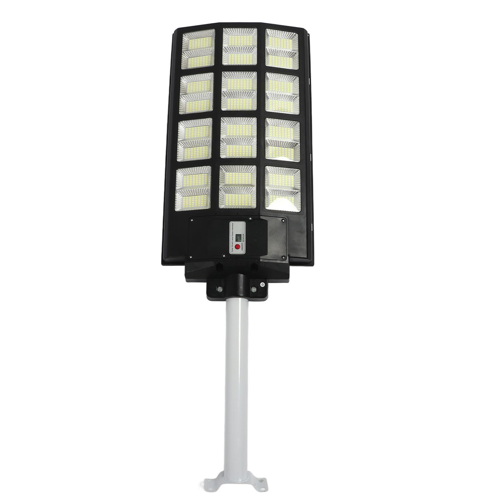 PZLVAME 1200W Solar Street Light 100000LM 280?360㎡ Area Lighting with Motion Sensor, 220° Wide Angle Lighting, Remote Control, IP67 Protection