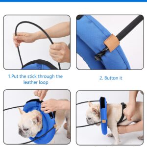 Blind Dog Bumper Halo,Harness Guiding Device for Blind Dog,Pet Anti-Collision Ring for Protective&Build Confidence,Blind Dog Accessories