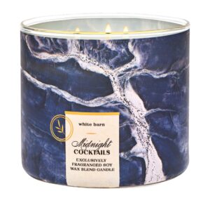 bath + body works midnight cocktails candle - warm tobacco + rich cedarwood + spiced clove - 3 wick scented candles for men - 14.5 oz, new fall candles, 2024