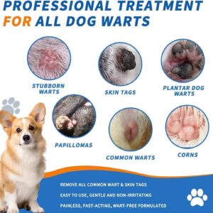 Dog Wart Remover: 20ML Dog SkinTag Removal, Natural Dog Wart Removal Treatment, Rapidly Eliminates Dog Warts & Dog Skin Tags - Fast Acting & Effective, No Harm & Pain-Free