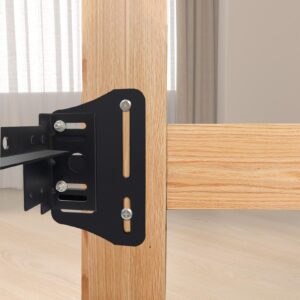 Lisierow 2PCS Heavy Duty Bed Frame Brackets for Headboard and Footboard, Modi-Plate Bed Frame Adapter/Connector for Bed Frame Modification