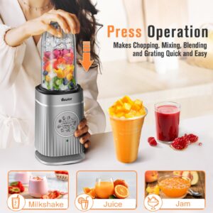 VEWIOR Smoothie Blender, Max 1500W Personal Blender Shakes and Smoothies 32 oz & 24 oz To-Go Cups, Countertop Portable Blenders Kitchen Ideal Frozen Juices Blender, Baby Food, Smoothies, Sauces