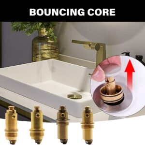 Bathtub Plug Replacement Sink Drain Stopper Plug Bolts Coppers Push Spring Plug Bounce Valves Bolts Sink Accessories