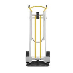 COSCO 12253BBY1E Next Generation 3-in-1 Folding Toe Plate Hand Truck, 800/1000 Pound Weight Capacity, Yellow