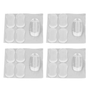 bidet toilet seat bumper,20pcs toilet lid bumper,transparent silicone toilet lid bidet replacement bumper