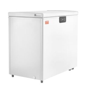 VEVOR Chest Freezer, 10 Cu.ft Compact Deep Freezer, Free Standing Top Open Door Compact Freezers with 2 Removable Baskets & Adjustable Thermostat, Energy Saving & Low Noise, White