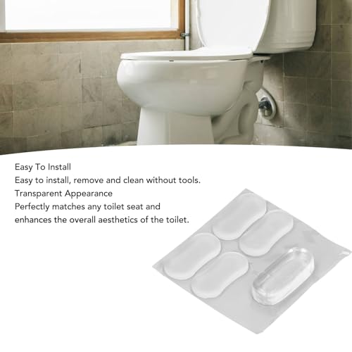 Bidet Toilet Seat Bumper,20Pcs Toilet Lid Bumper,Transparent Silicone Toilet Lid Bidet Replacement Bumper