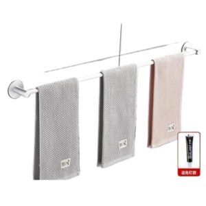 punch-free multi-functional bath towel storage rack毛巾杆卫生间洗手间免打孔多功能浴巾收纳架 kitchen accessories